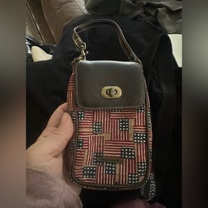 Longaberger Flag Pattern Mini Bag